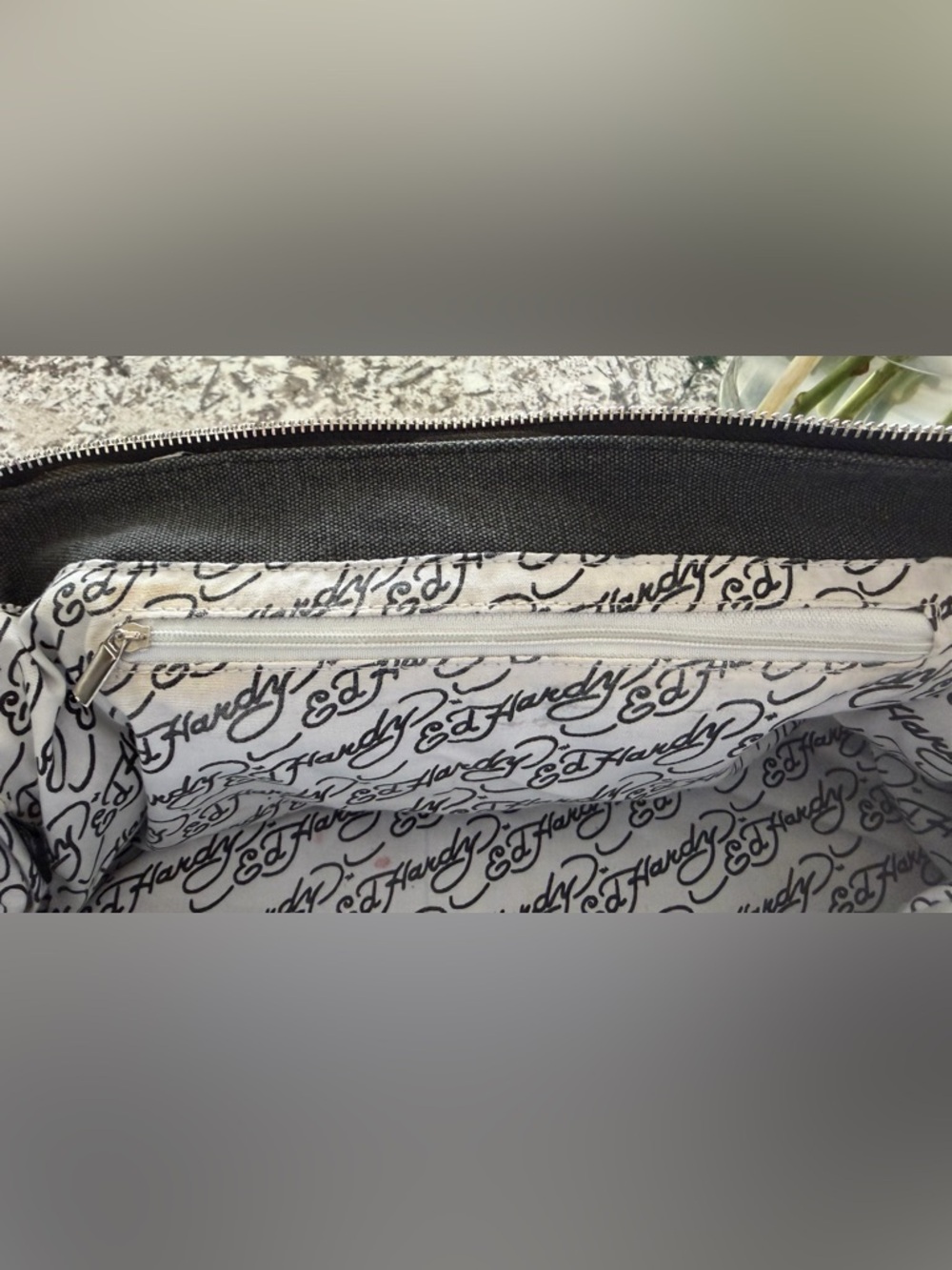 Authentic Vintage Y2K Ed Hardy “Love Kills Slowly” Bag - Picture 7 of 13